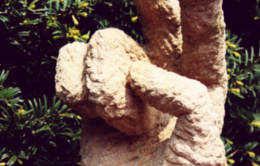 Sandstein hand und fuss