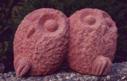 Sandstein figur eule